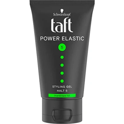 Afbeelding van Taft Power Elastic styling gel met onverwoestbare houd index 5 (150 ml), haargel voor versterkt en niet klevend haar, maximaal 48 uur houvast