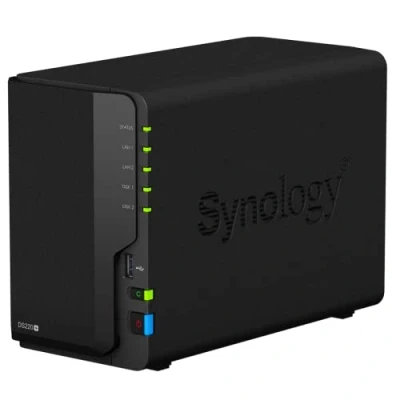 Afbeelding van Synology DS220 2xWD40EFAX, 4TB WD rood harde schijven, zwart