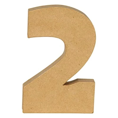 Afbeelding van Decopatch Cijfer 20 cm Papier marche 2