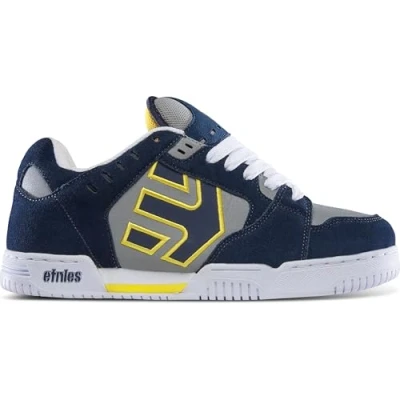 Afbeelding van Etnies Chaussures de skate Faze pour homme, Bleu marine/gris/jaune, 40 EU, marine, gris, jaune, 39.5 EU