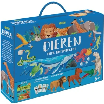 Afbeelding van Uitgeverij rebo feit en speelset dieren