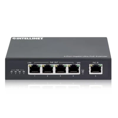 Afbeelding van Intellinet 561617 PoE extender 10 / 100 1000 MBit/s IEEE 802.3af (12.95 W), 802.3at (25.5 802.3bt