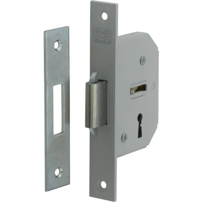 Afbeelding van Nemef Cilinder haakschootslot schuifdeurslot type 605 50mm DIN links rechts