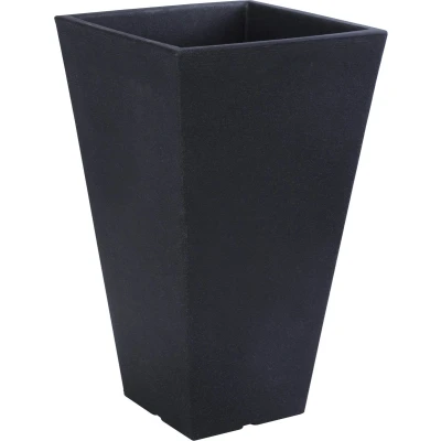 Afbeelding van Bloempot vierkant 40x40x68 cm antraciet