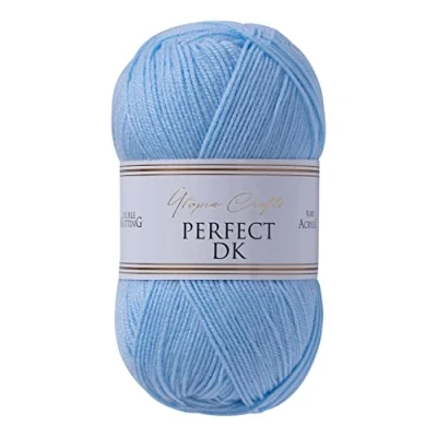 Afbeelding van Utopia Crafts DK dubbel breigaren, 100 g (babyblauw)