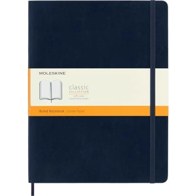 Image de Carnet ligne tres grand format souple saphir