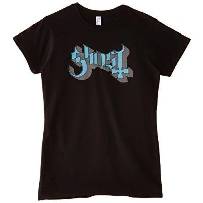 Afbeelding van Ghost Blue/Grey Keyline Logo Heren T shirt L Zwart