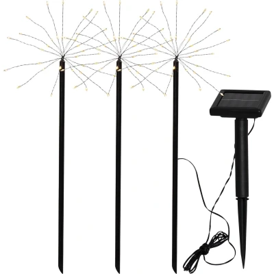 Afbeelding van Best Season Solarlamp Firework met 90 warmwitte LEDs 3 stuks