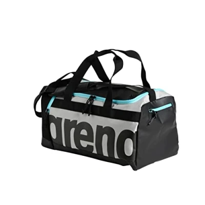 Afbeelding van arena Spiky III Duffle 40 Sporttas voor zwembad, strand, fitness en vrije tijd, reistas van waterdichte stof natte kleding met verstelbare schouderriem, strandtas, liter