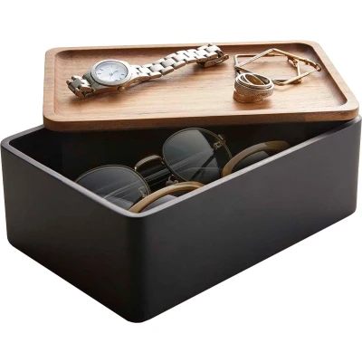 Afbeelding van Yamazaki Sieraden &amp; Accessoire doos Rin Zwart
