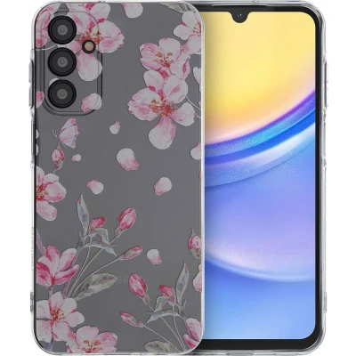 Afbeelding van iMoshion hoesje Geschikt voor Samsung Galaxy A15 (5G) / (4G) Siliconen Design Meerkleurig Blossom