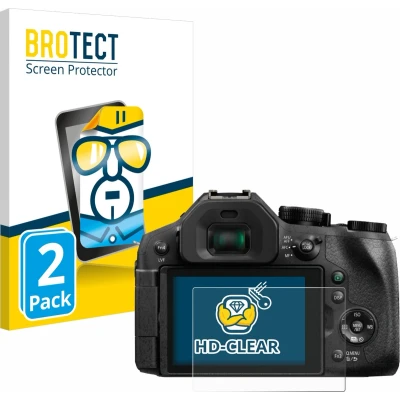 Afbeelding van BROTECT Screenprotector voor Panasonic Lumix DMC FZ300 Folie Beschermfolie transparant (2 Stuks)