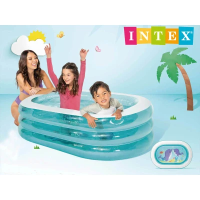 Image de Piscine gonflable de forme ovale