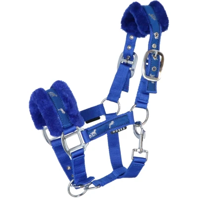 Afbeelding van Horka Halster Plush Royal Blue Cob