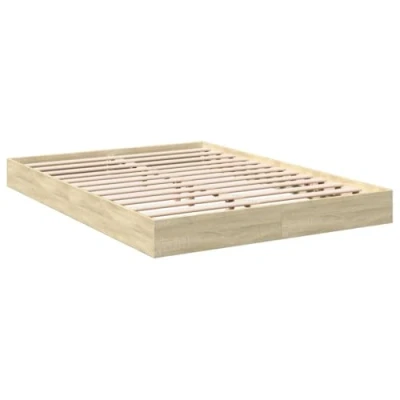 Image de vidaXL Cadre de lit sans matelas chêne sonoma 140x200 cm832144