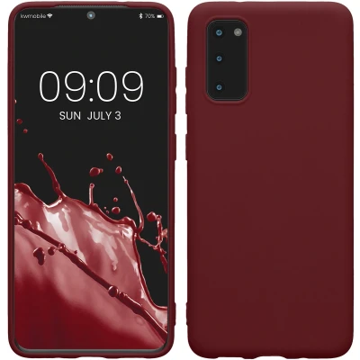 Afbeelding van kwmobile telefoonhoesje geschikt voor Samsung Galaxy S20 Hoesje smartphone Back cover in bordeaux violet