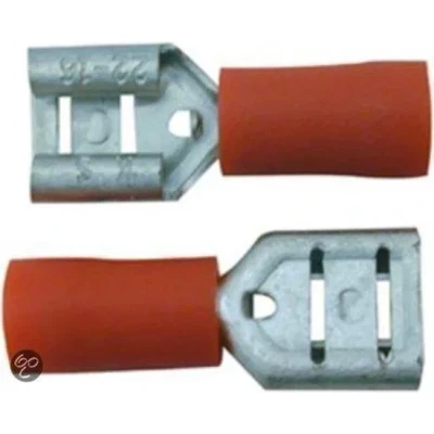 Afbeelding van Rondsteker 4mm Rood 10St Skandia