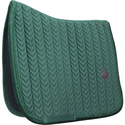 Afbeelding van Kentucky Horsewear Velvet Zadeldoek Zadeldekje Skin Friendly Dressuur Dennegroen