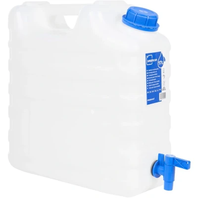 Afbeelding van Watertank met kraan 17 L kunststof transparant