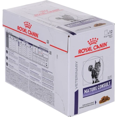 Afbeelding van 12x85g Royal Canin Veterinary Feline Mature Consult Kattenvoer nat
