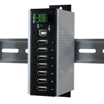 Afbeelding van Exsys Ex 1177HMVS WT (USB B, 7 Havens), Docking station + USB hub, Wit, Zwart