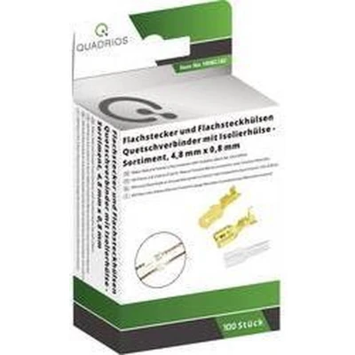 Afbeelding van Quadrios 1908C182 Assortiment kabelschoenen 0.50 mm² 1 Messing, Transparant 100 onderdelen