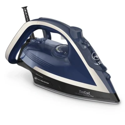 Afbeelding van Tefal FV6846 Ultragliss Plus antikalk stoomstrijkijzer 2800 W Uitneembare kalkopvangbak 50 g/min continue stoomopbrengst 260 stoomdruk Automatische uitschakeling Blauw wit