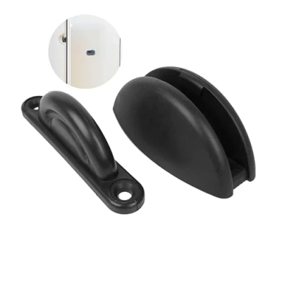 Afbeelding van Deurvergrendeling voor caravan en camper, gatafstand 46 mm 63 mm, zwart deurslot, service opbergdeur, veiligheid camperdeur, accessoires caravans