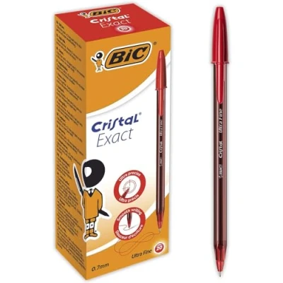 Image de BIC Stylo à bille Cristal Exact, rouge