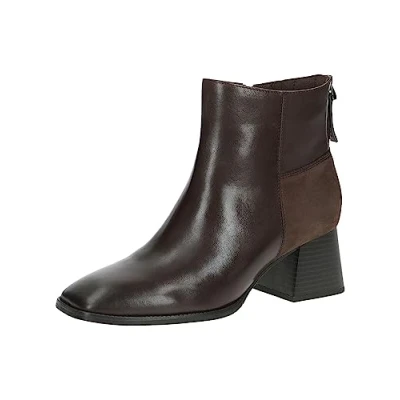 Afbeelding van Caprice Korte laarzen, Dames, Maat: 38, Dk brown comb Leer