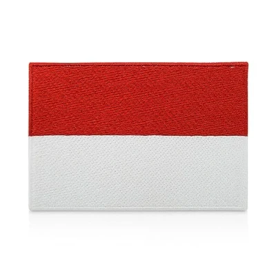 Afbeelding van patch om op te strijken Indonesische vlag 7,5 x 5 cm opstrijkbare Bali Finally Home
