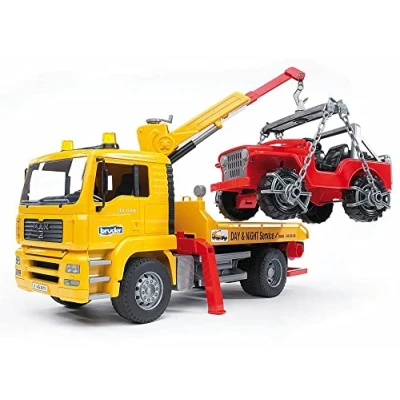 Image de BRUDER Professional series Camion de dépannage MAN TGA avec véhicule cross country