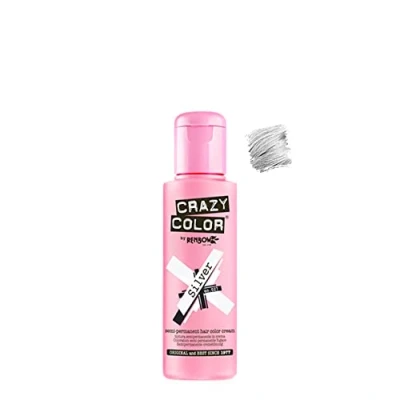 Afbeelding van Crazy Color Kleurstof Fugace Argent 100 ml