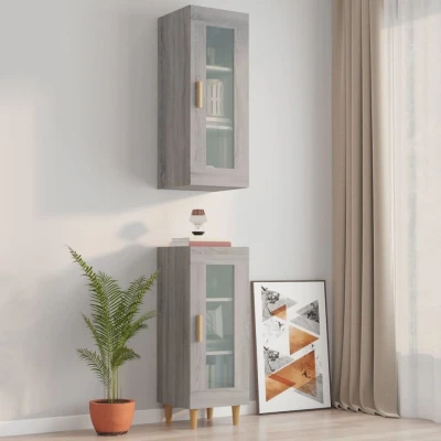 Afbeelding van Hangkast 34,5x34x90 cm grijs sonoma eikenkleurig