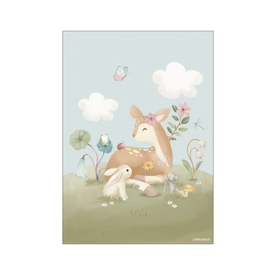Afbeelding van Little Dutch Poster A3 Fairy Garden