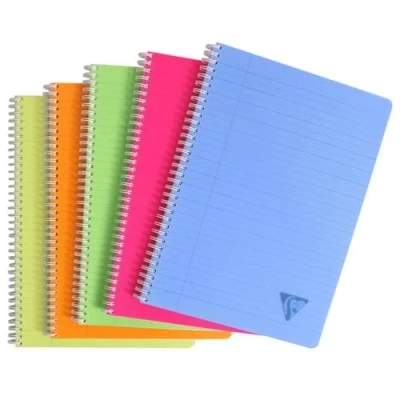 Image de Clairefontaine Cahiers à reliure spiralée 90 Feuilles réglure 5 pcs