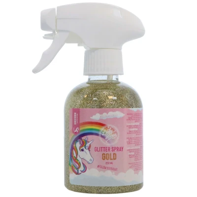 Afbeelding van Lucky Horse Glitter Spray Unicorn Goud 250 ml