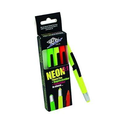 Image de WEDO Stylet 3 en 1 FLUO, étui de 4