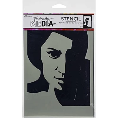 Afbeelding van Ranger Media stencil Pensive face