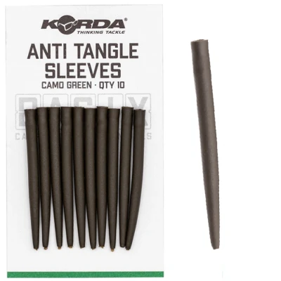 Afbeelding van Korda Basix Anti Tangle Sleeves Camo Green (10 stuks)