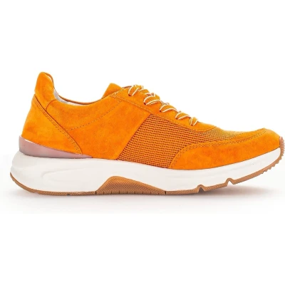Afbeelding van Gabor Lage sneakers voor dames, met verwisselbare binnenzool, Mandarijn 31, 38 EU