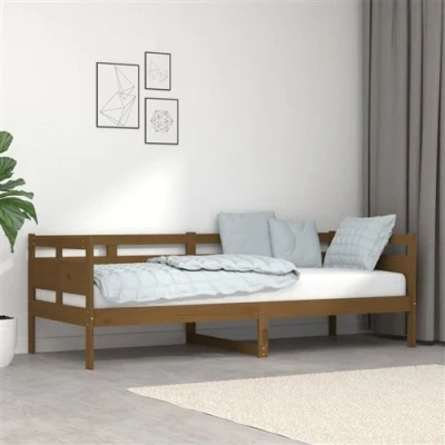 Afbeelding van Slaapbank grenenhout honingbruin 80x200 cm