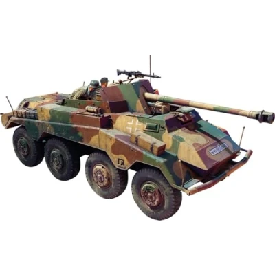 Afbeelding van 1:35 MiniArt 35427 Sd.Kfz. 234/4 Schwerer Panzerspähwagen 7,5cm met Volledig Interieur Plastic Modelbouwpakket