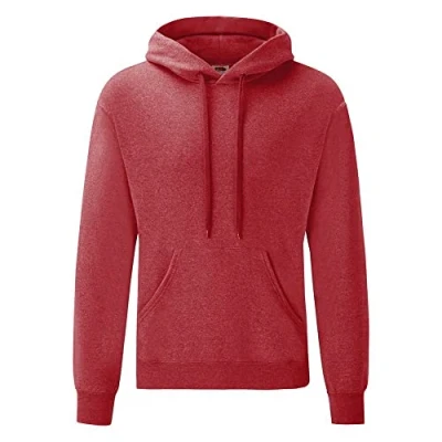 Afbeelding van Fruit of the Loom Klassiek heren sweatshirt met capuchon, Roze