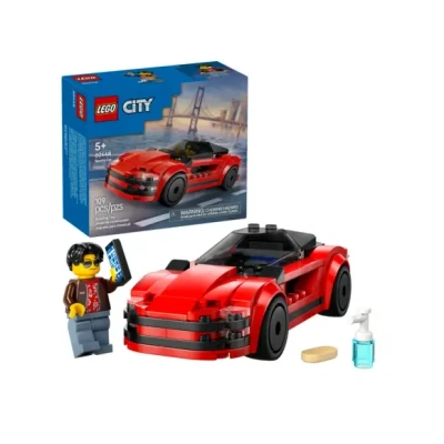 Afbeelding van LEGO City Rode sportwagen supercar voertuig 60448