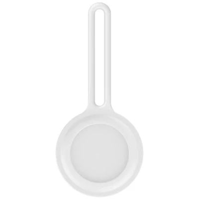 Afbeelding van AirTag case infinity series siliconen sleutelhanger wit