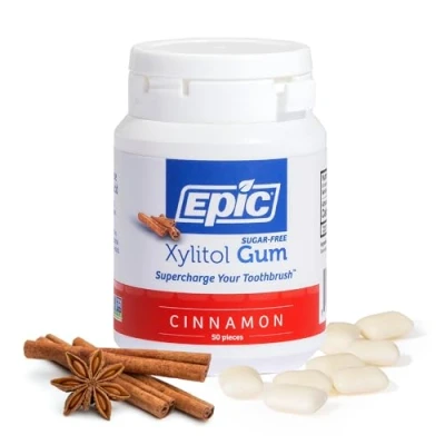 Afbeelding van Epic Dental Kaneel van rubber, zacht door Yylitol 50 stuks