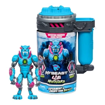 Afbeelding van MrBeast Lab Mutators Mutatie kamer Iconic Panther Maak je eigen Actiefiguur