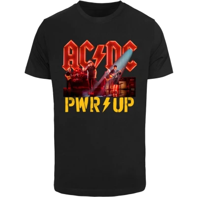 Afbeelding van Merchcode ACDC Pwrup Stage Lights Tshirt print, Heren, Maat: XL, Black