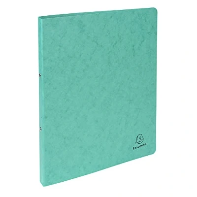 Afbeelding van Exacompta ringmap in glanskarton, ft A4, 2 ringen van 1,5 cm, groen